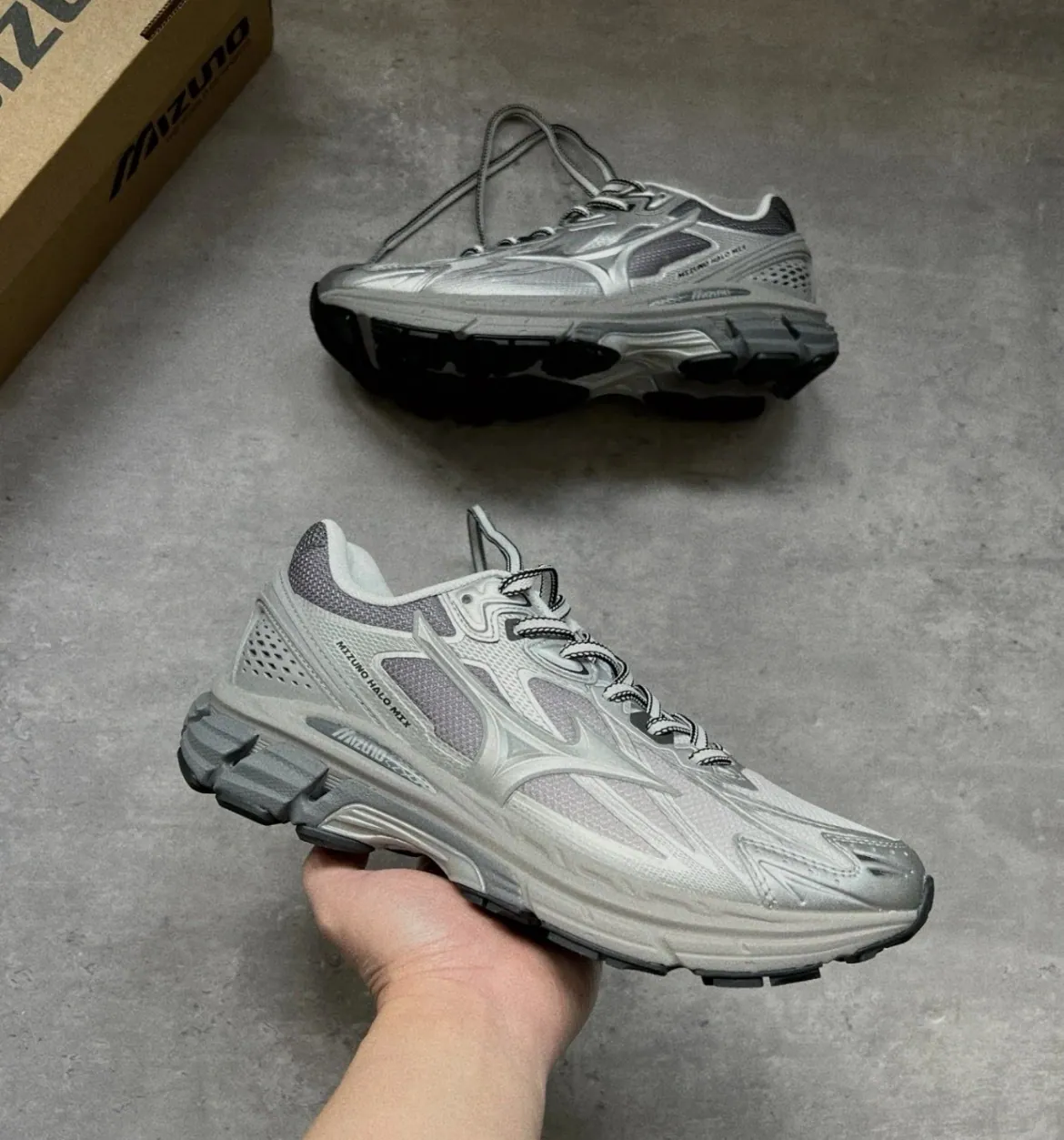 Mizuno halo mix 復古銀