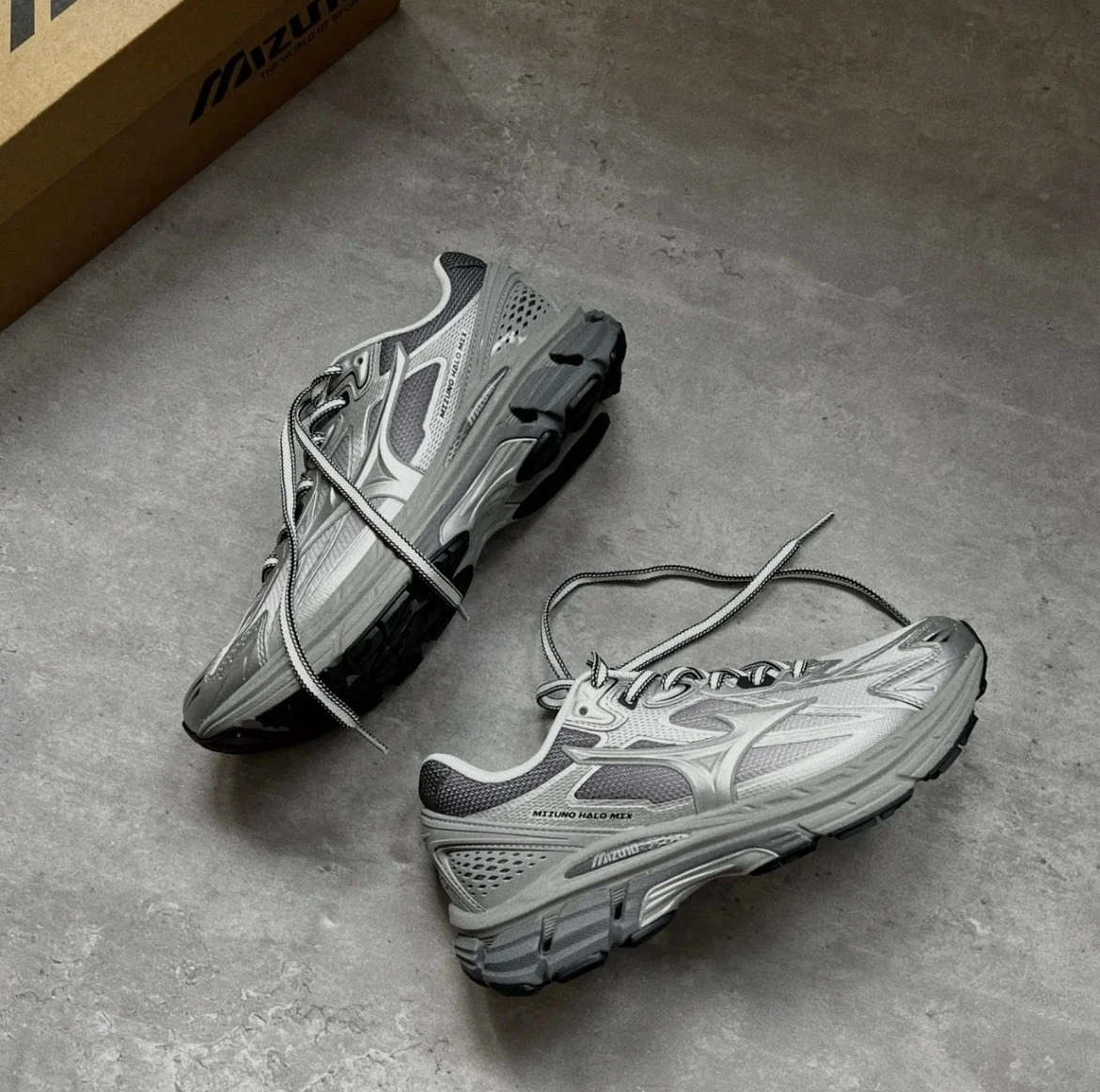 Mizuno halo mix 復古銀