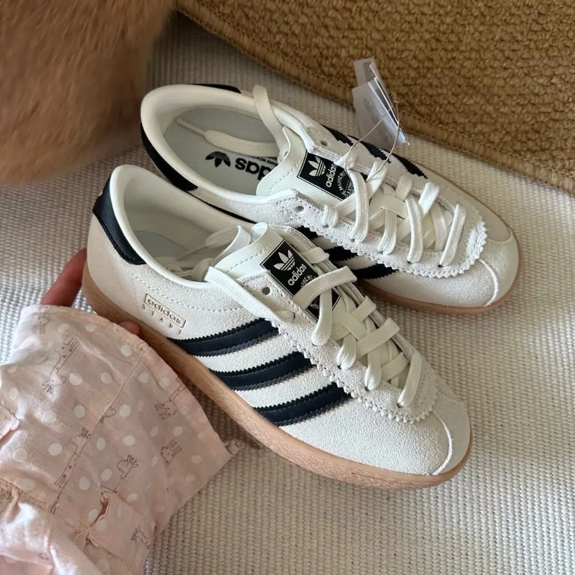 ADIDAS ORIGINALS STADT 米白焦糖德訓鞋