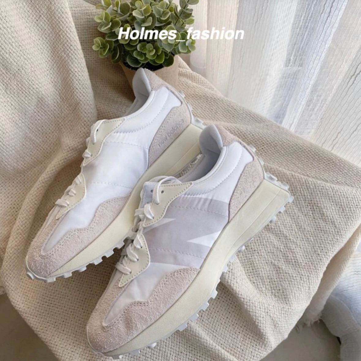 Holmes|New Balance NB 327 白絲綢 女鞋 WS327SFD