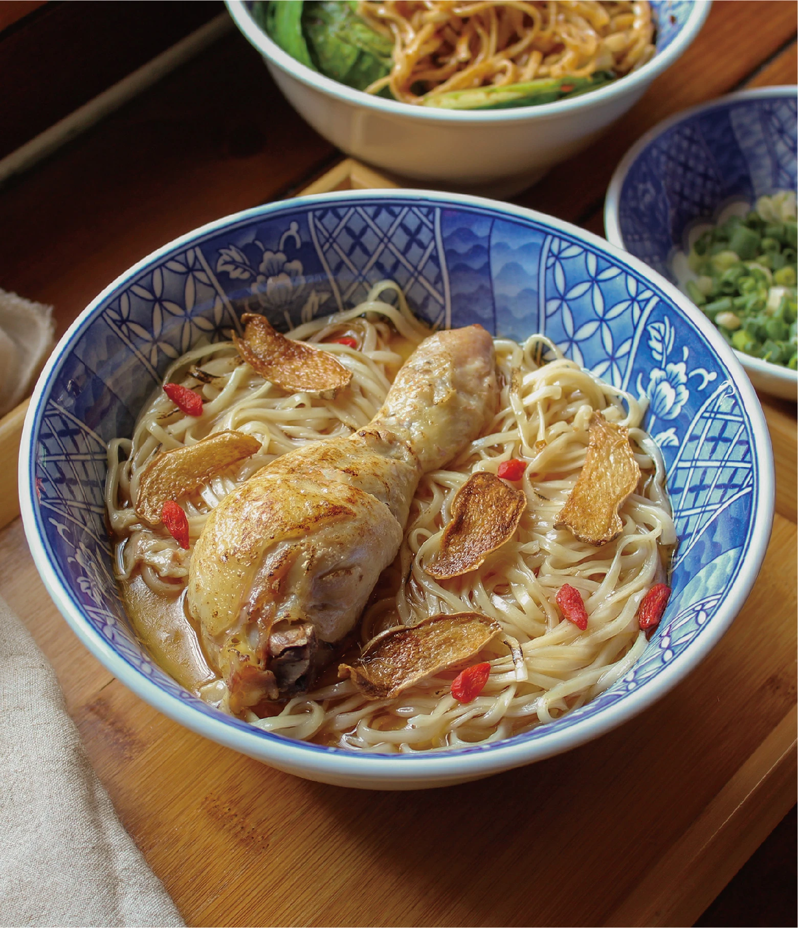 麻油雞腿意麵
