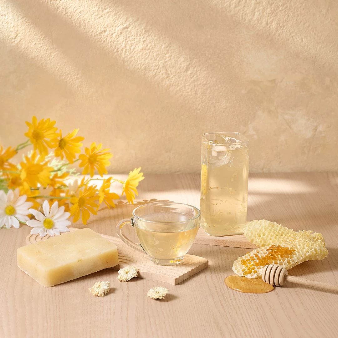 冰糖蜂蜜菊花茶