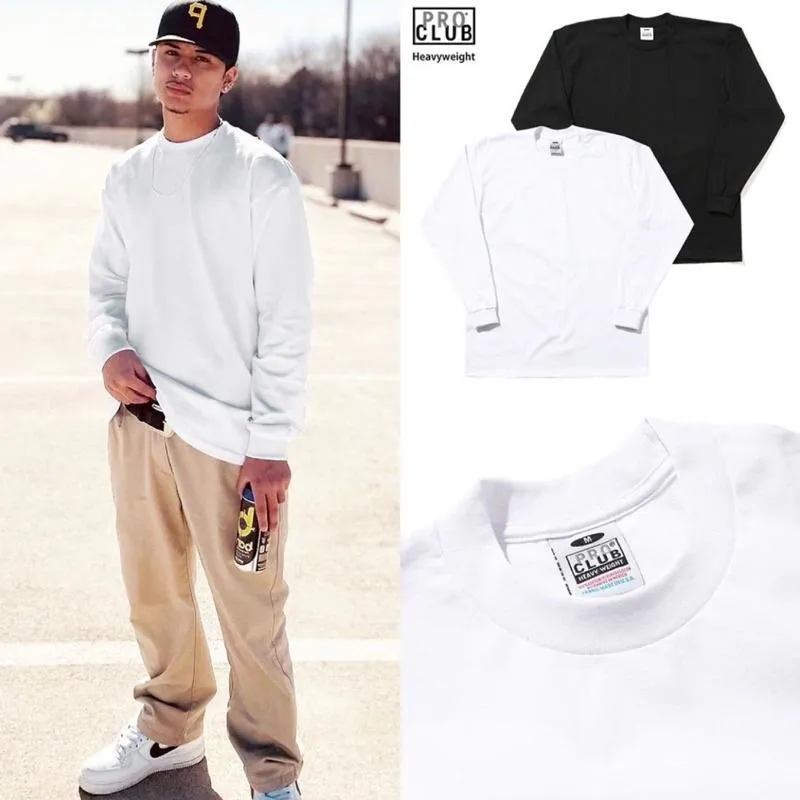 〔GroveStreet〕現貨PRO CLUB Heavyweight Long Sleeve 重磅長袖 小領口🇺🇸🇺🇸