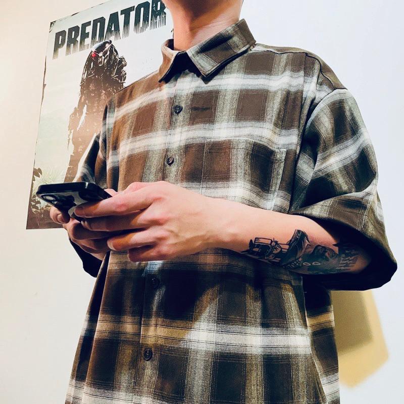 〔GroveStreet〕現貨 90s 格紋襯衫 重磅 Chicano Plaid shirt 西岸風格 入門款