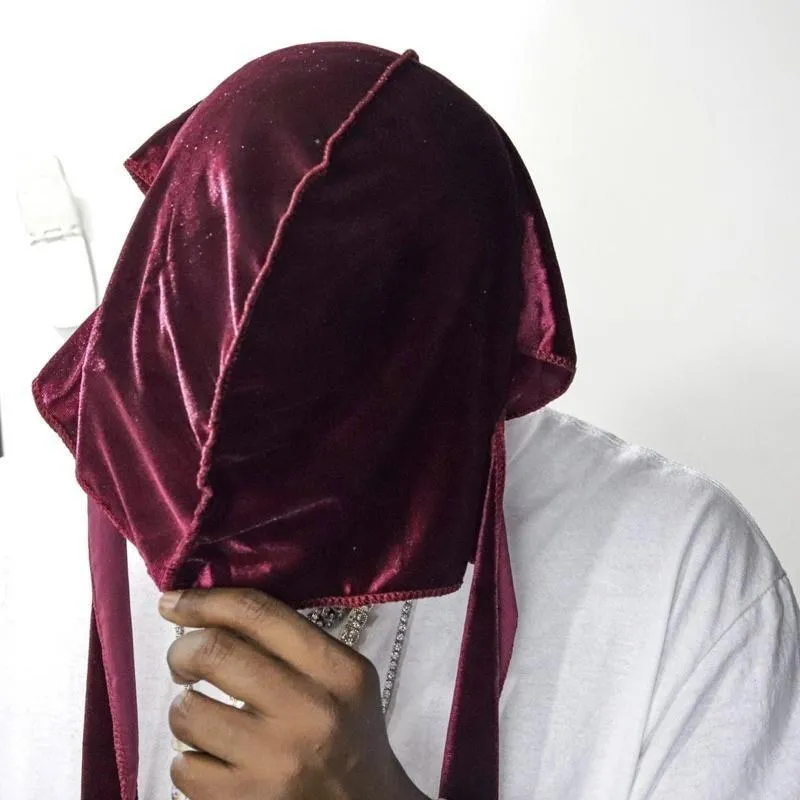 〔GroveStreet〕現貨 VELVET DURAG 新材質 重磅絲絨 Durag 頭巾🇺🇸🇺🇸 黑人頭巾