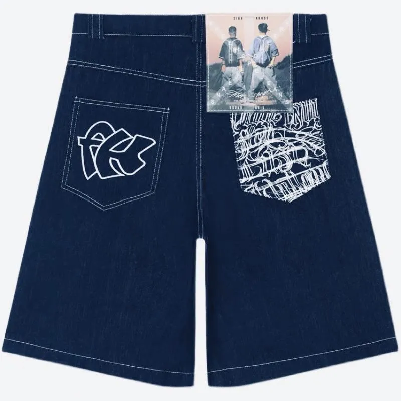 〔GroveStreet〕現貨 牛仔短褲 90s CHICANO Denim Shorts 品牌選貨 原色牛仔 西岸風格