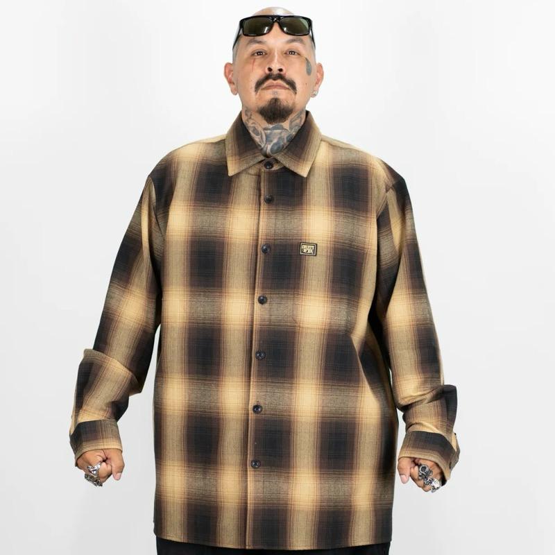 〔GroveStreet〕 FB County 長袖格紋襯衫 Checker Shirt 官方授權經銷 Chicano