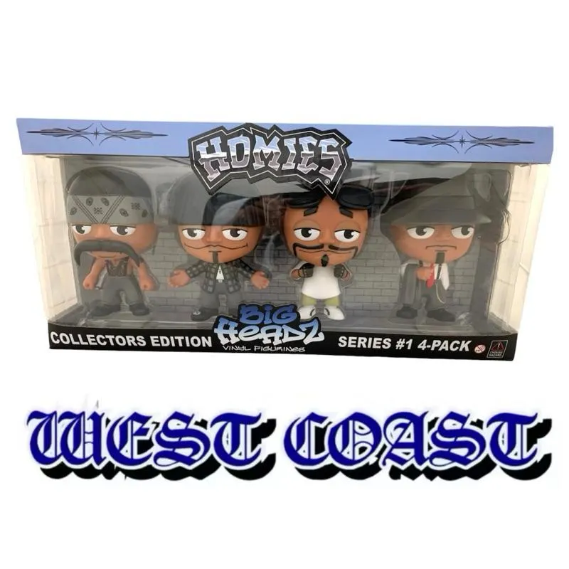 〔GroveStreet〕 限量 HOMIES 收藏 BIG HEADZ 4-Pack Figure Set 玩具 公仔