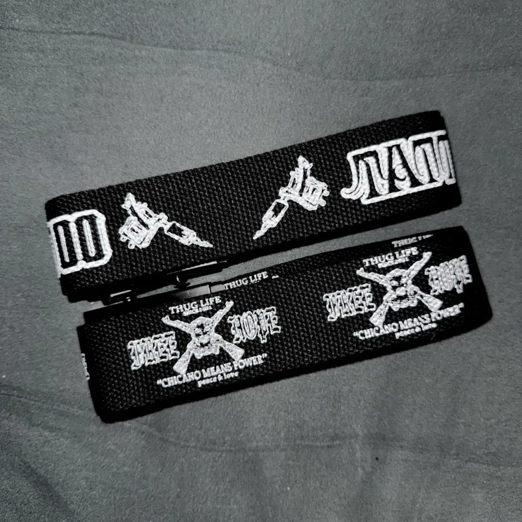 〔GroveStreet〕 現貨 West Coast Chicano Belt 西岸風格 鋼印Logo 帆布皮帶