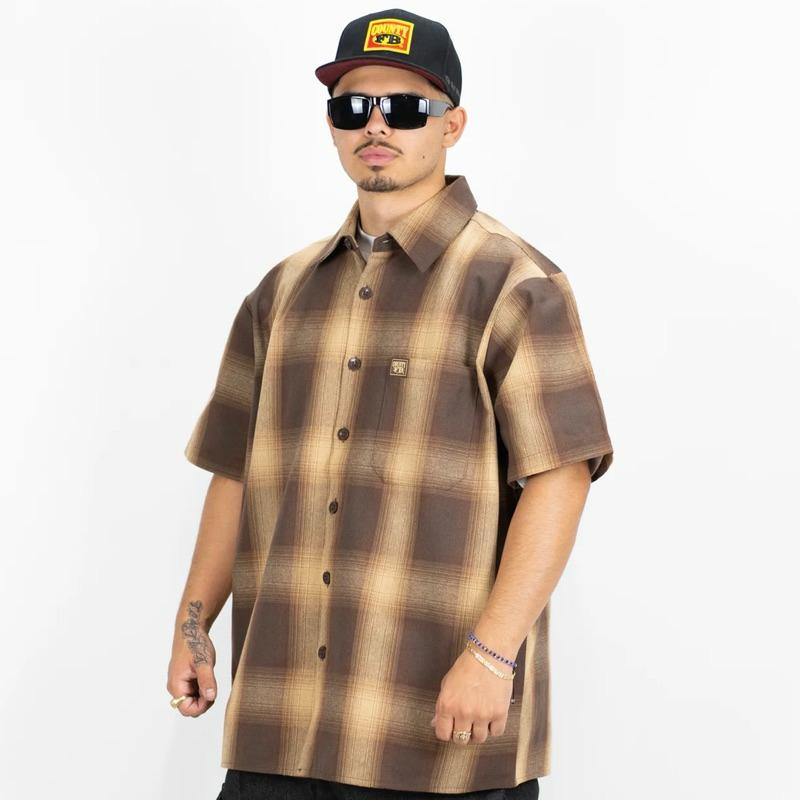 〔GroveStreet〕 現貨 FB County 短袖格紋襯衫 Plaid Shirt 正宗西岸品牌 官方授權經銷