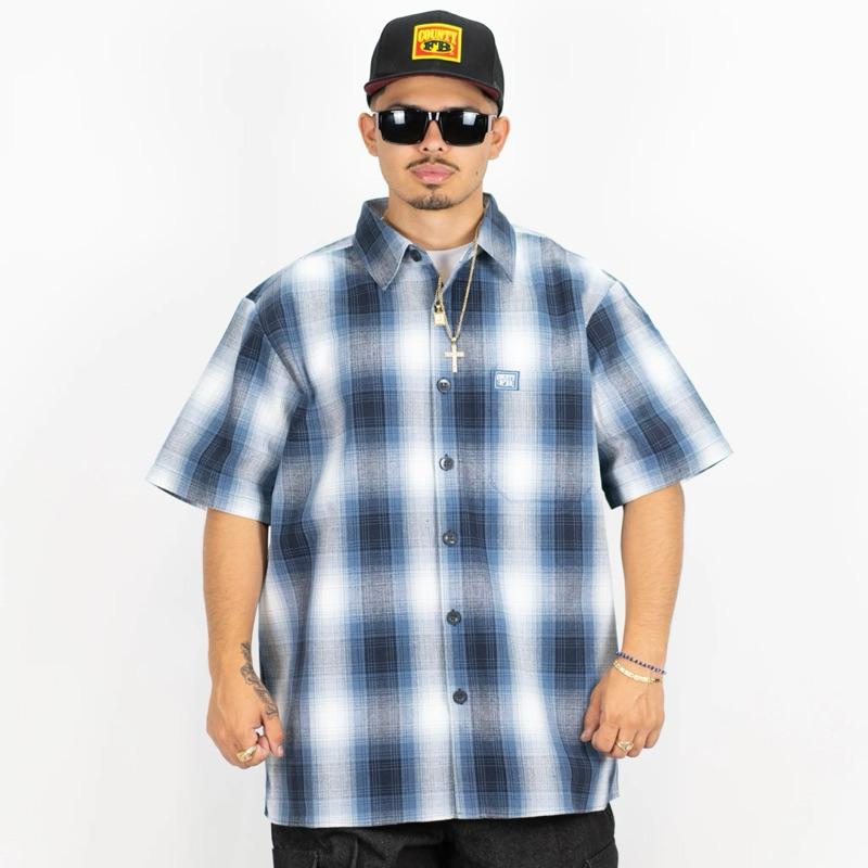 〔GroveStreet〕 現貨 FB County 短袖格紋襯衫 Plaid Shirt 正宗西岸品牌 官方授權經銷