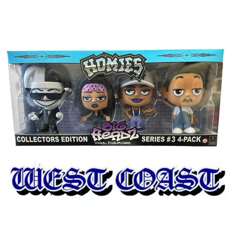 〔GroveStreet〕 限量 HOMIES 收藏 公仔 BIG HEADZ 4-Pack Figure Set 盒裝