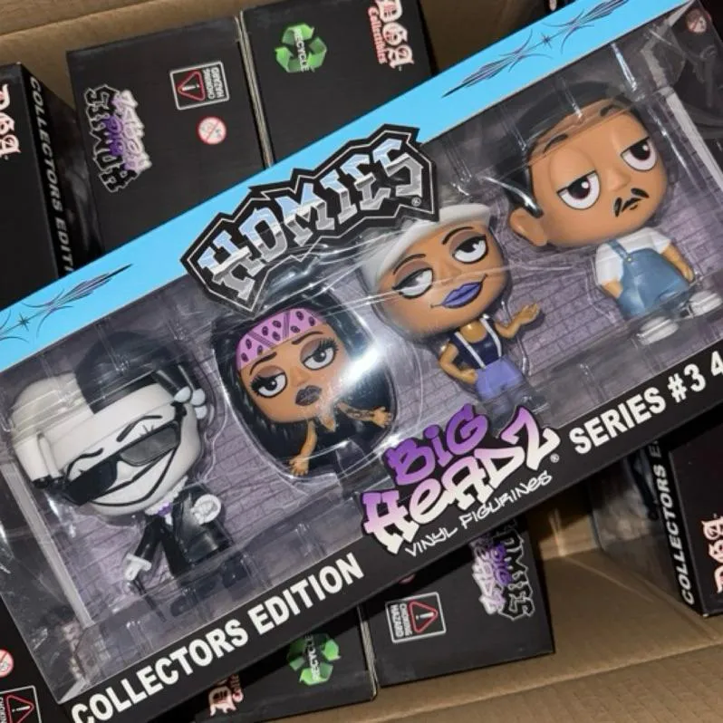 〔GroveStreet〕 限量 HOMIES 收藏 公仔 BIG HEADZ 4-Pack Figure Set 盒裝
