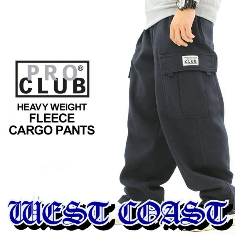 〔GroveStreet〕現貨PRO CLUB FLEECE CARGO PANTS 重磅棉褲 長褲 縮口褲 雙側口袋