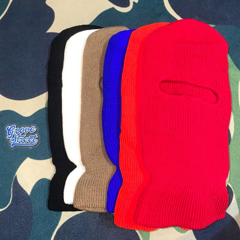 〔GroveStreet〕 Balaclava Knitting Mask 90s 針織材質 單孔頭套 老學校 MV道具