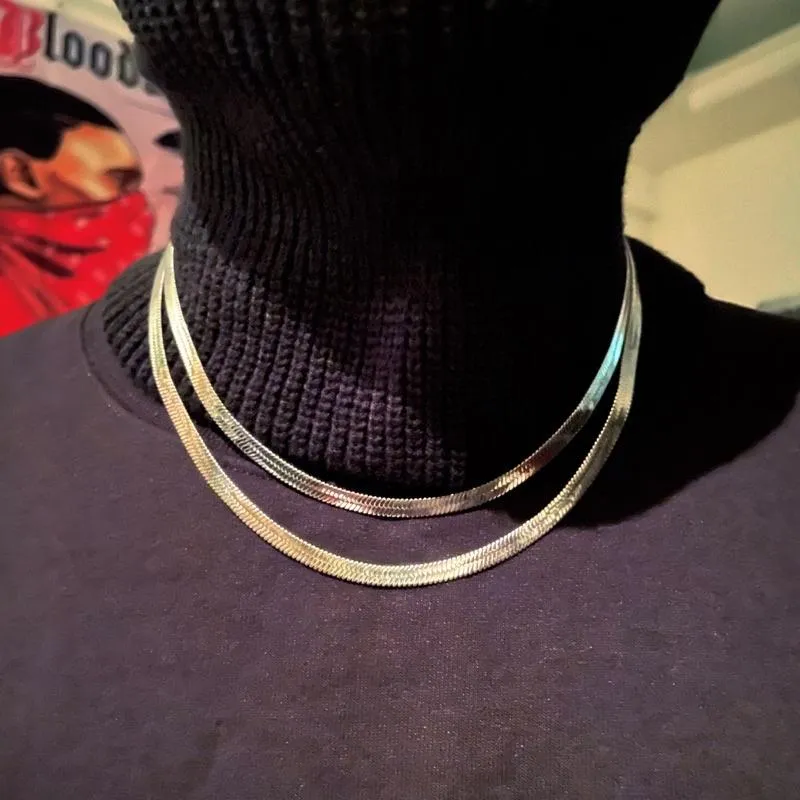 〔GroveStreet〕 現貨 蛇骨鍊 實拍 升級款蛇骨鍊 accessories 項鍊 兩色 共四款