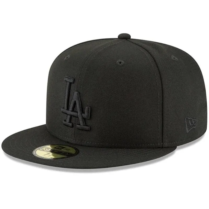全封帽 New Era MLB LA All Black 洛杉磯道奇隊 全黑 59Fifty 棒球帽 官方正品