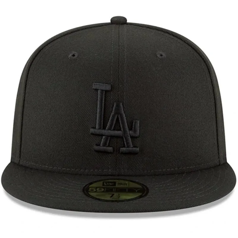 全封帽 New Era MLB LA All Black 洛杉磯道奇隊 全黑 59Fifty 棒球帽 官方正品