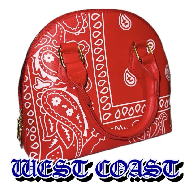 〔GroveStreet〕 現貨 90s West Coast paisley purse 西岸風格 皮革 手提包