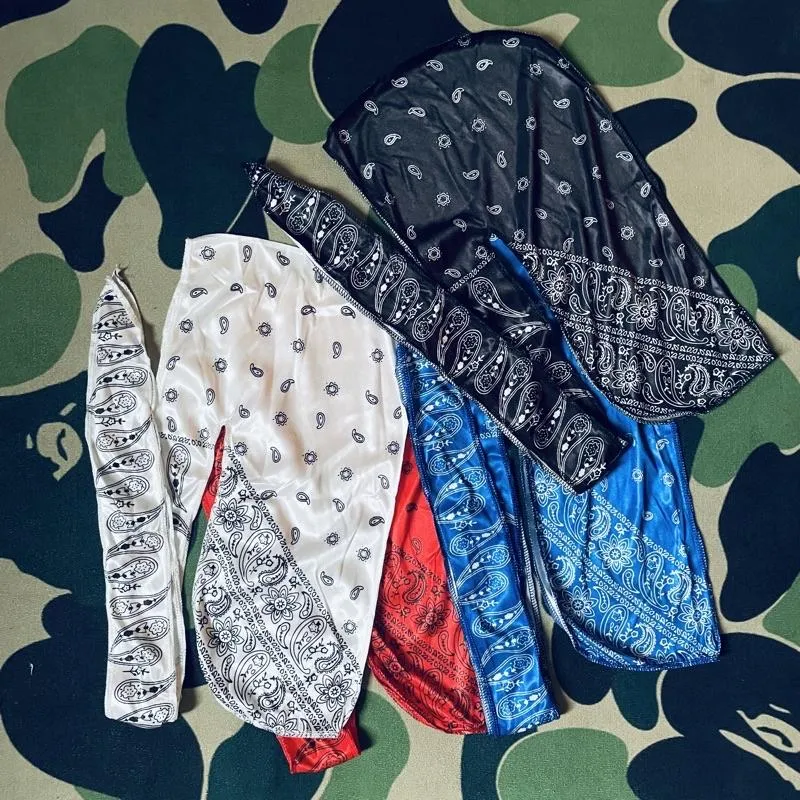 〔GroveStreet〕現貨 DURAG Paisley 頭巾 黑人頭巾 西岸風格 變形蟲 佩斯利花紋 四色 造型頭巾