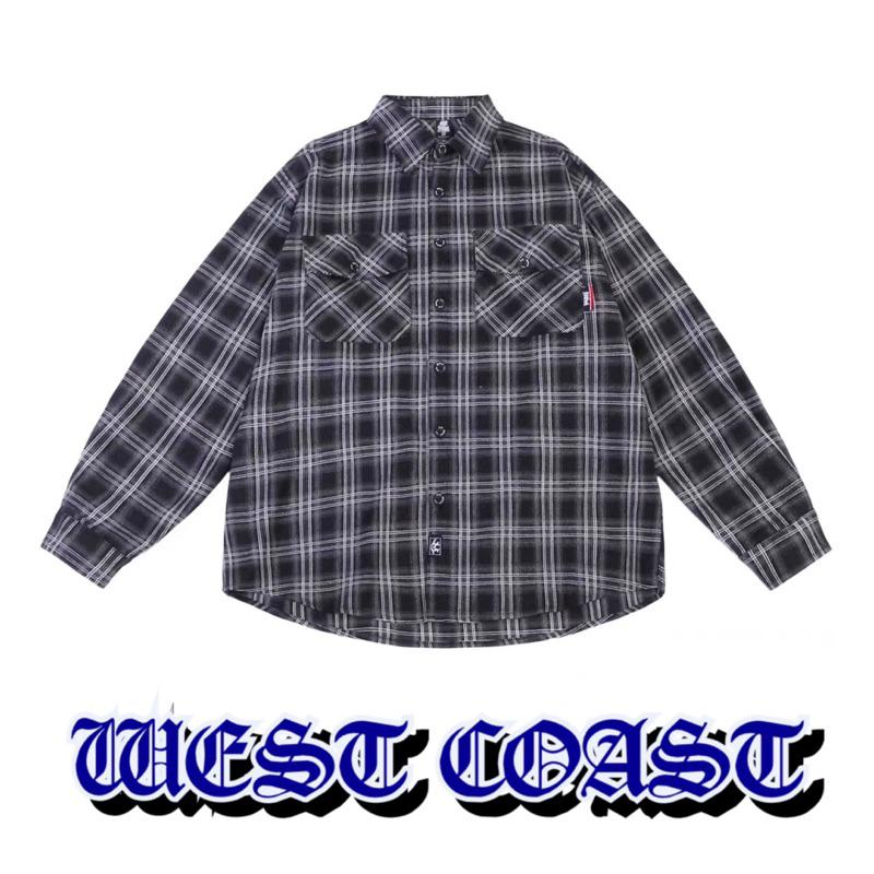 〔GroveStreet〕 現貨Chicano Plaid Long Sleeve Shirt 西岸風格 長袖 格紋襯衫