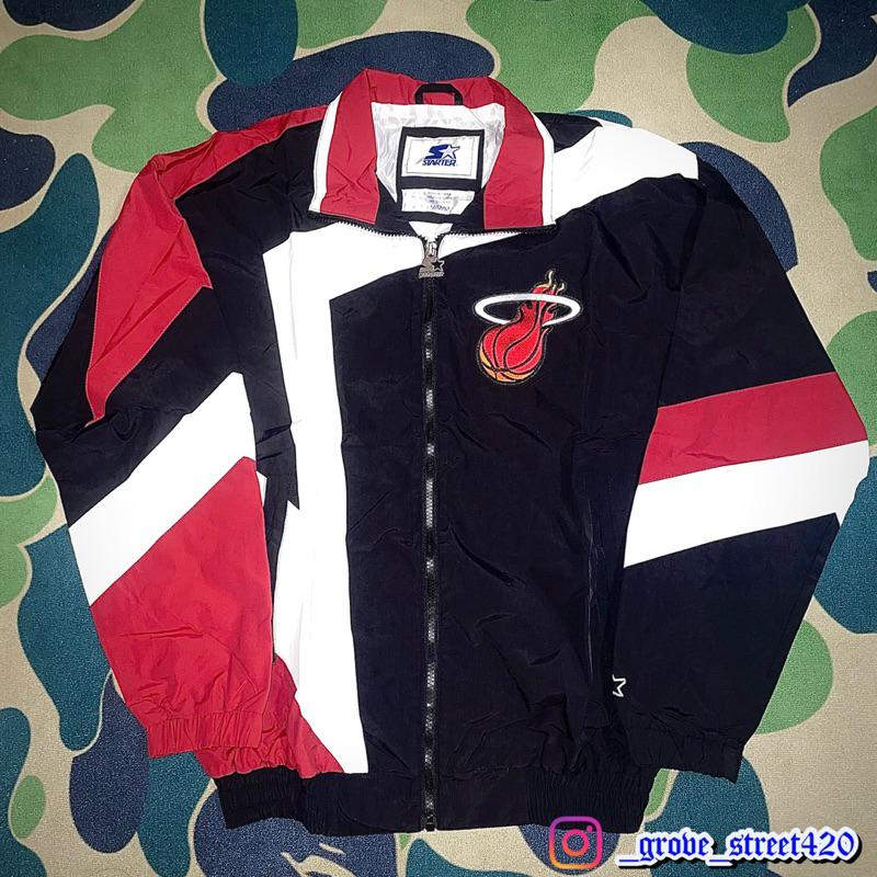 〔GroveStreet〕現貨 Starter Heat jacket 🇺🇸🇺🇸 邁阿密熱火隊 風衣外套 Starter