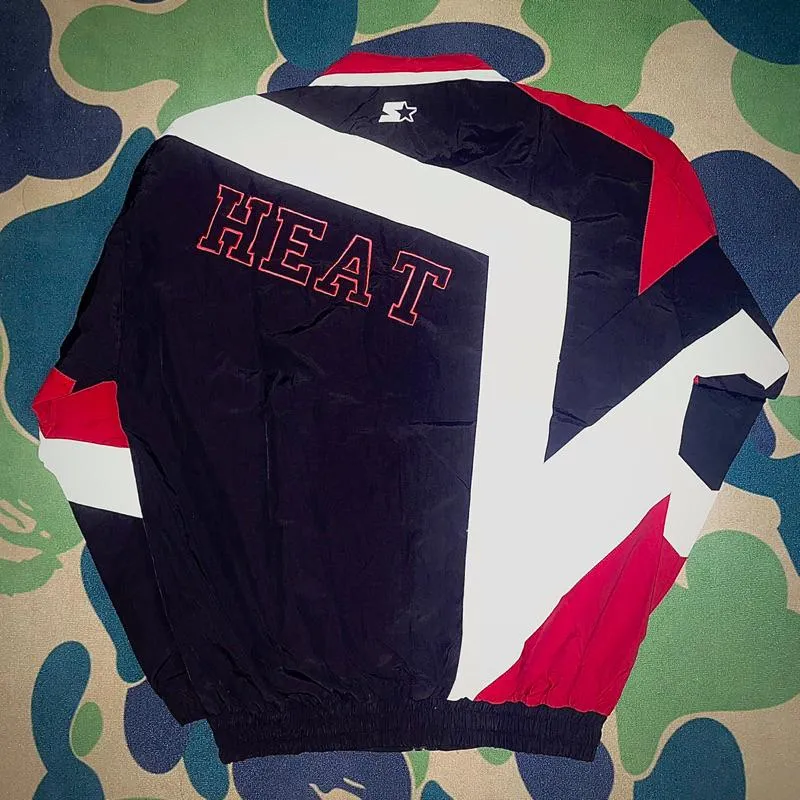 〔GroveStreet〕現貨 Starter Heat jacket 🇺🇸🇺🇸 邁阿密熱火隊 風衣外套 Starter