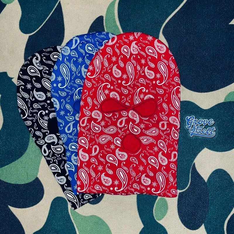 〔GroveStreet〕 現貨 頭套 90s Paisley 變形蟲 Balaclava Ski Mask 滑雪面罩