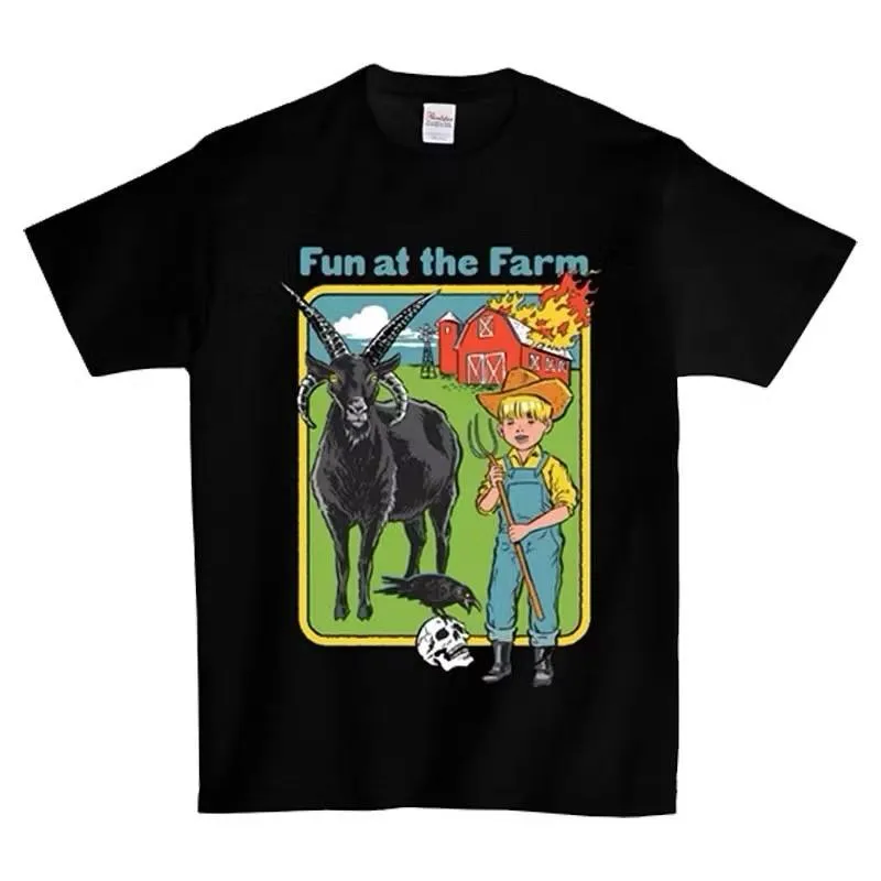 重磅小領口 vintage tee - 邪惡復古插畫Vintage Tee Devil 復古 街頭 嘻哈