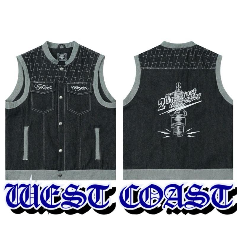 〔GroveStreet〕 現貨 Chicano Denim Vest 西岸風格 品牌選貨🇺🇸🇺🇸普洗 重磅牛仔背心