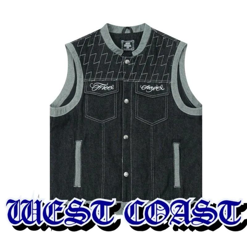 〔GroveStreet〕 現貨 Chicano Denim Vest 西岸風格 品牌選貨🇺🇸🇺🇸普洗 重磅牛仔背心