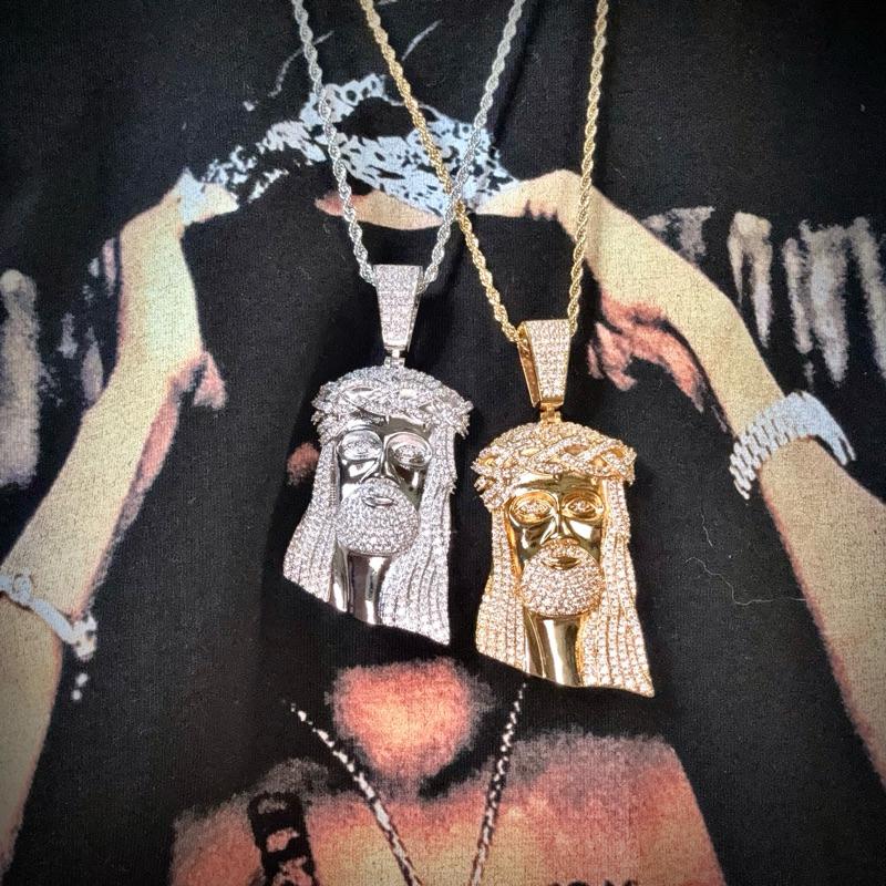 〔GroveStreet〕現貨 Jesus Piece Pendant 滿鑽 Rapper Chain 街頭 嘻哈 項鍊