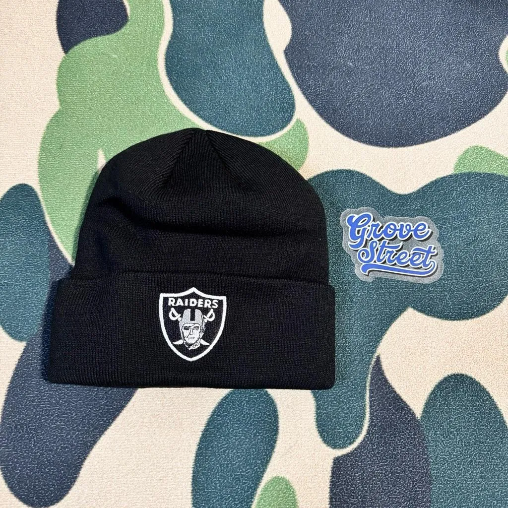 〔GroveStreet〕 現貨 Raiders Classic Shield Beanie 拉斯維加斯突襲者 毛帽