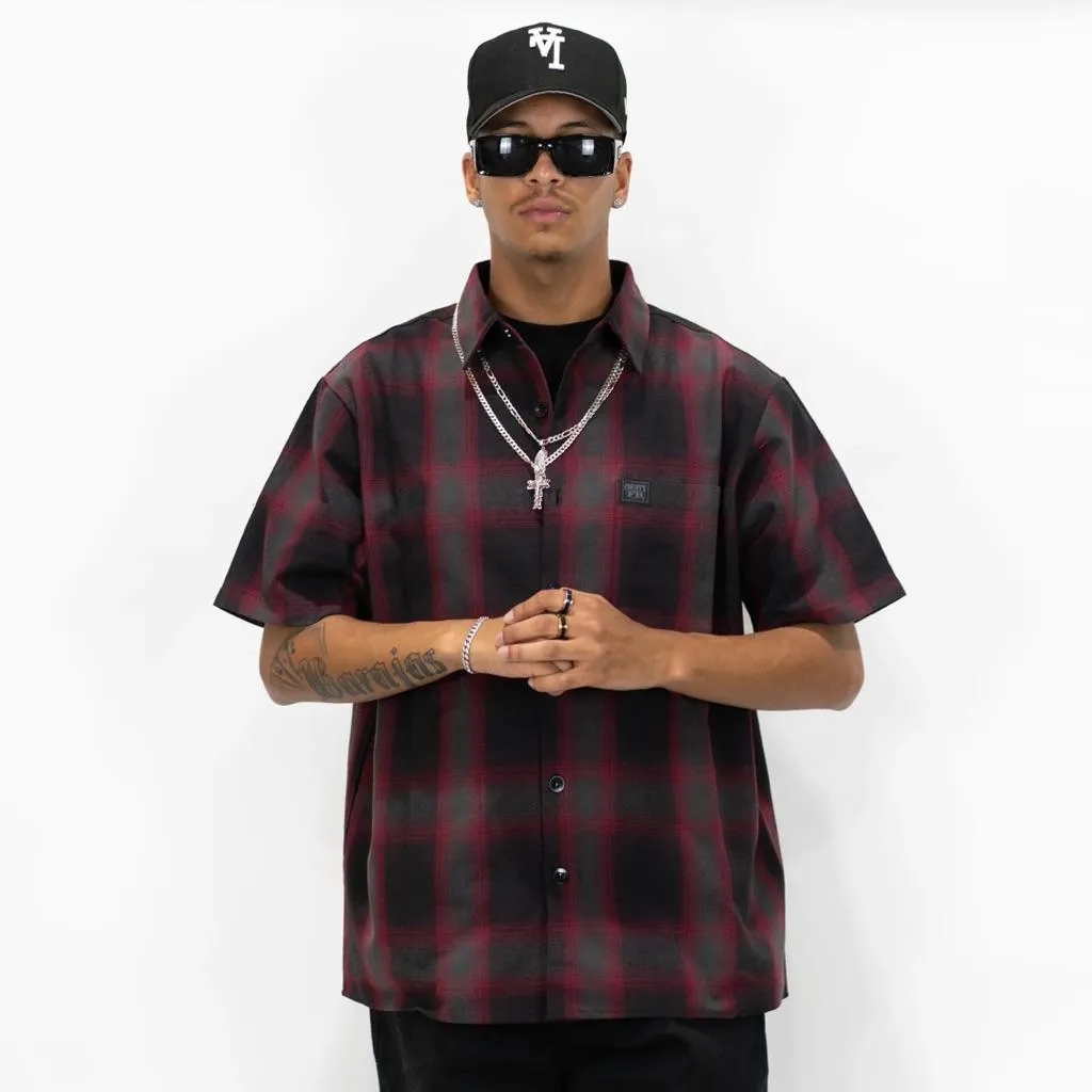 〔GroveStreet〕現貨 FB County 短袖格紋襯衫 Plaid Shirt 正宗西岸品牌 官方授權經銷