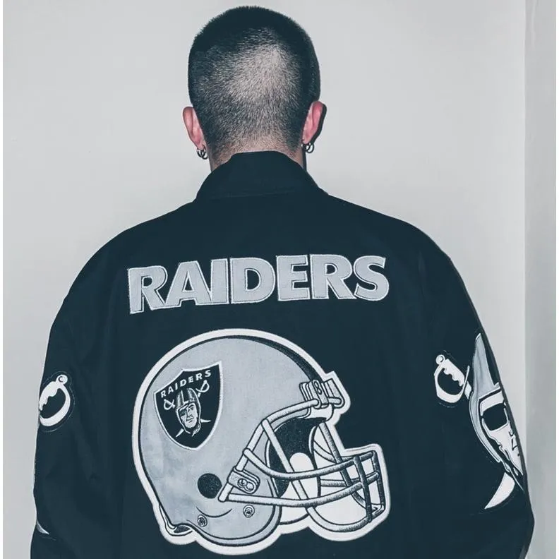 〔GroveStreet〕現貨 RAIDERS Baseball Jacket 突襲者隊 棒球外套 90s ⚾️