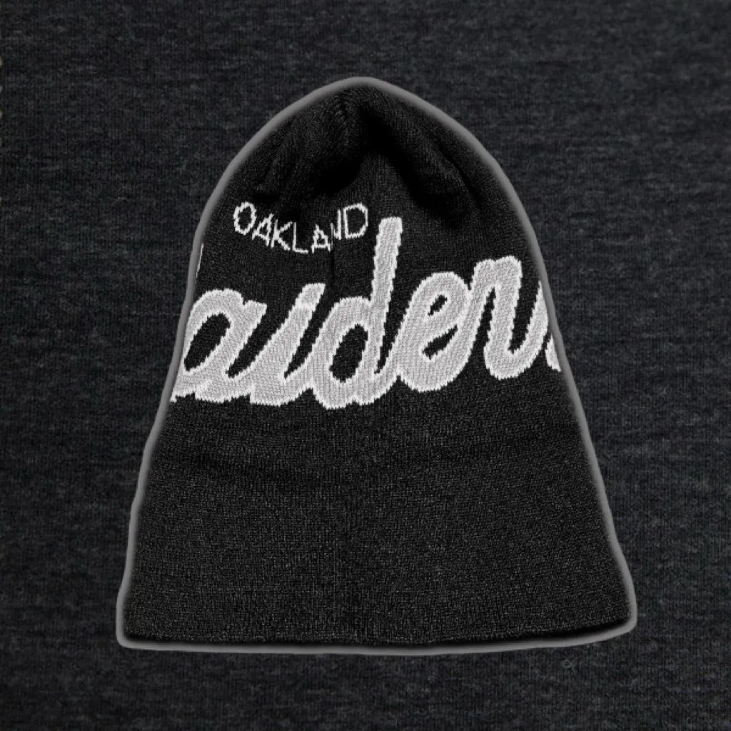 〔GroveStreet〕 現貨 Raiders Oakland Raiders Beanie 突襲者 針織毛帽 冷帽