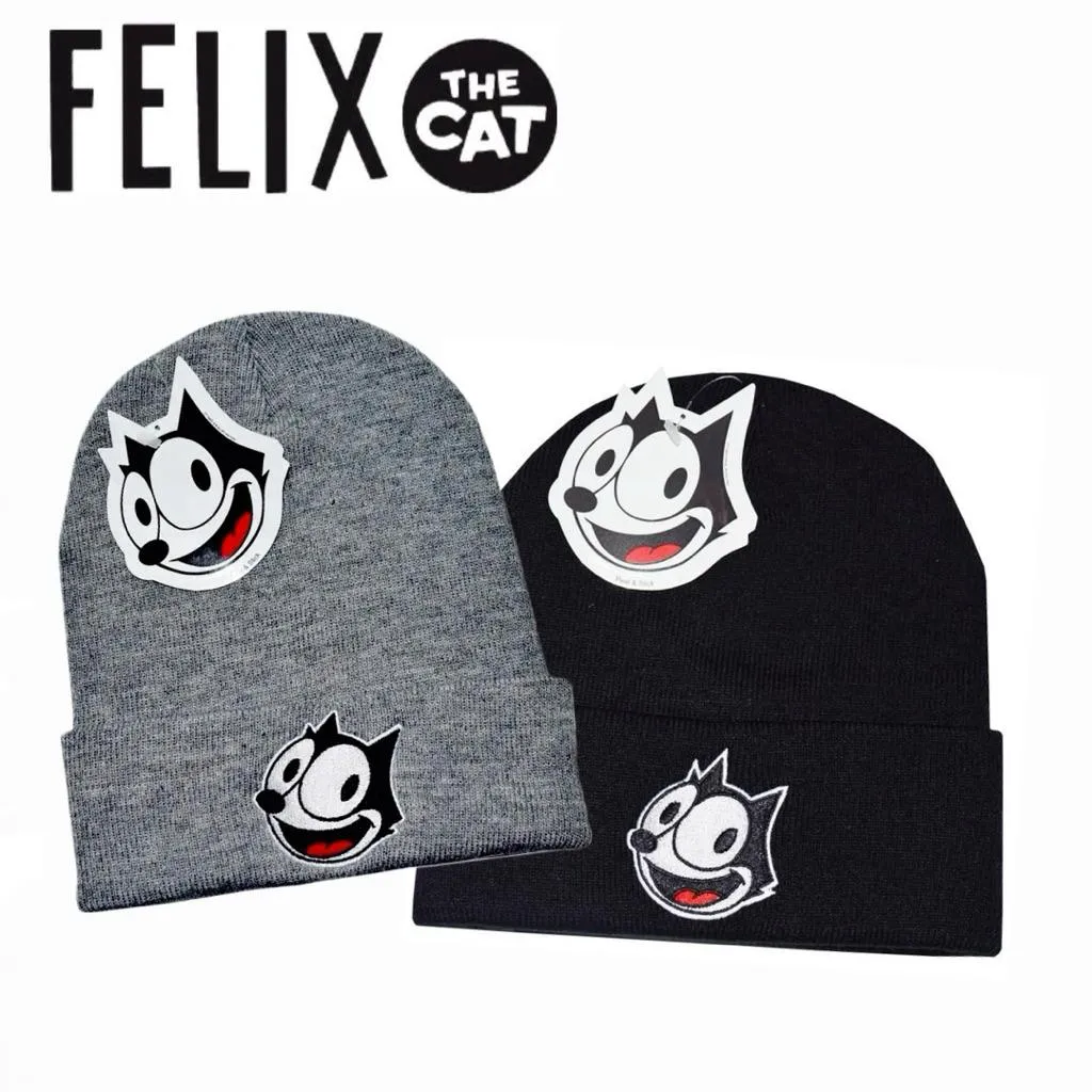 〔GroveStreet〕 現貨 FELIX THE CAT BLACK BEANIE 菲力貓 灰色毛帽 官方授權經銷