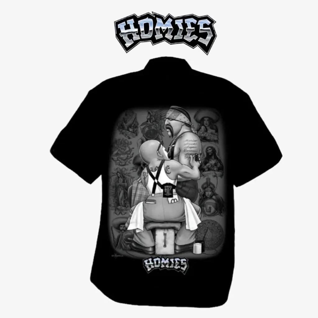 〔GroveStreet〕 現貨 DGA Homies TATTOOIST 工裝襯衫 短袖襯衫 西岸風格 Chicano