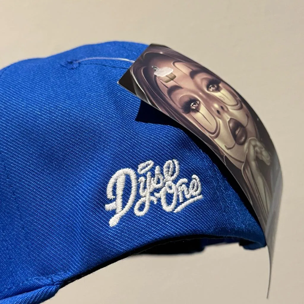 〔GroveStreet〕 現貨 DYSE ONE LA SCRIPT SNAPBACK HAT 棒球帽 藍色