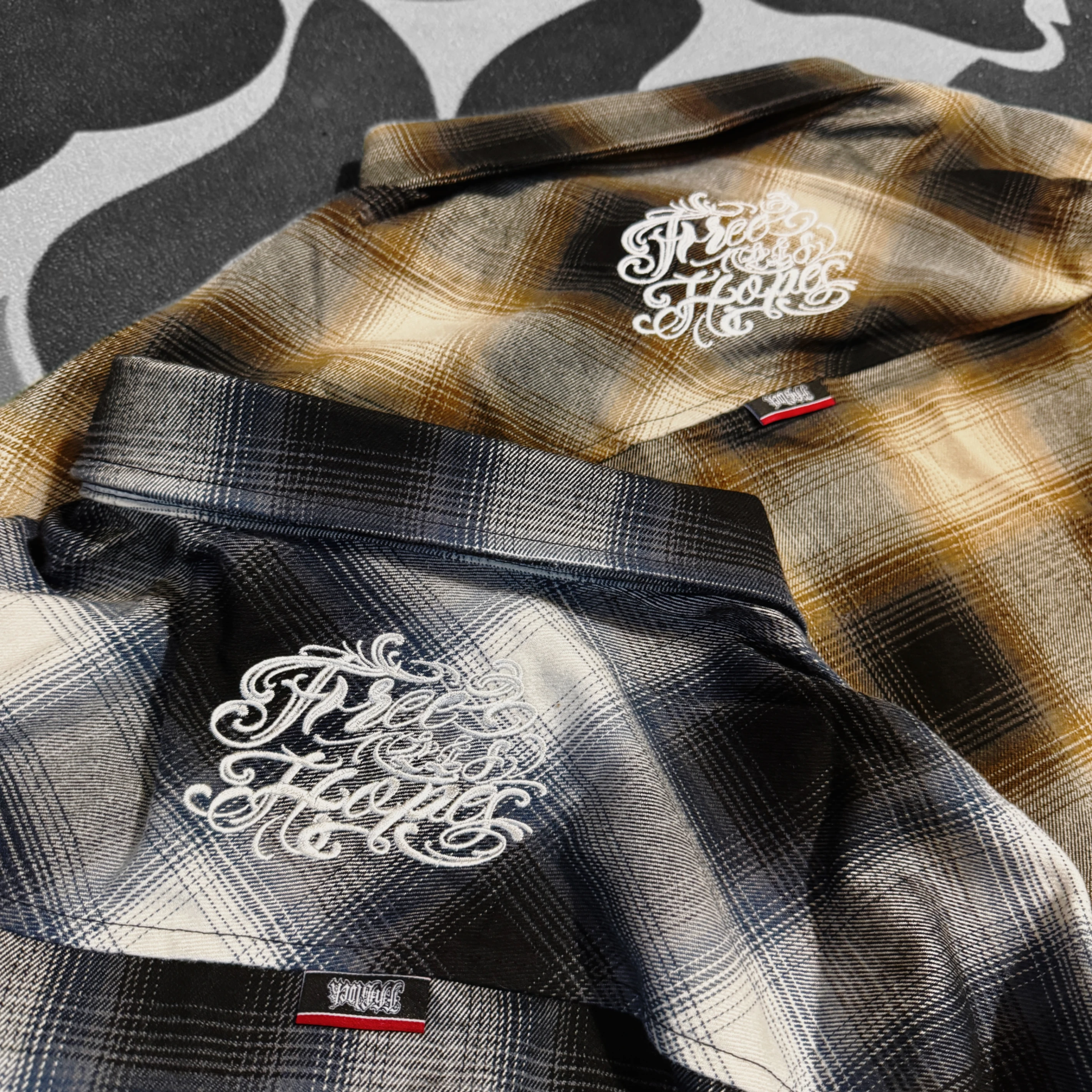 〔GroveStreet〕現貨 重磅格紋襯衫 90s Chicano Plaid shirt 西岸風格 刺繡 新色實拍