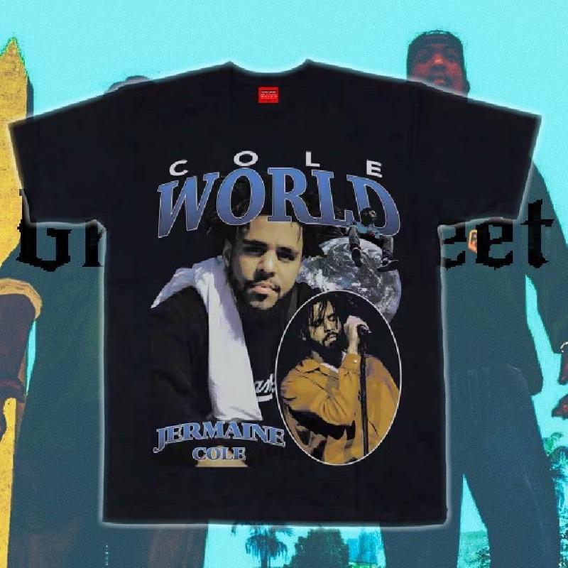 〔GroveStreet〕 J.Cole Vintage Tee HipHop 重磅小領口 街頭 嘻哈