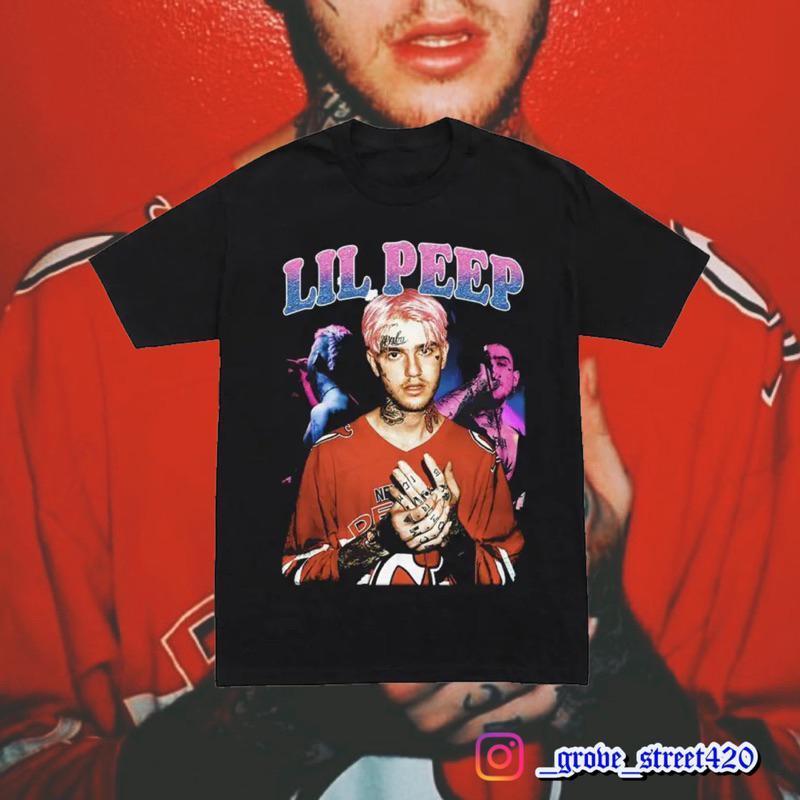 〔GroveStreet〕 Lil Peep Hiphop Rap Vintage 致敬Tee 嘻哈 饒舌歌手