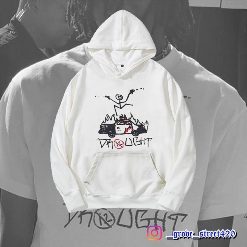 〔GroveStreet〕 DR UGHT Cop Graffiti Tee Hoodie 嘻哈 插畫 vintage