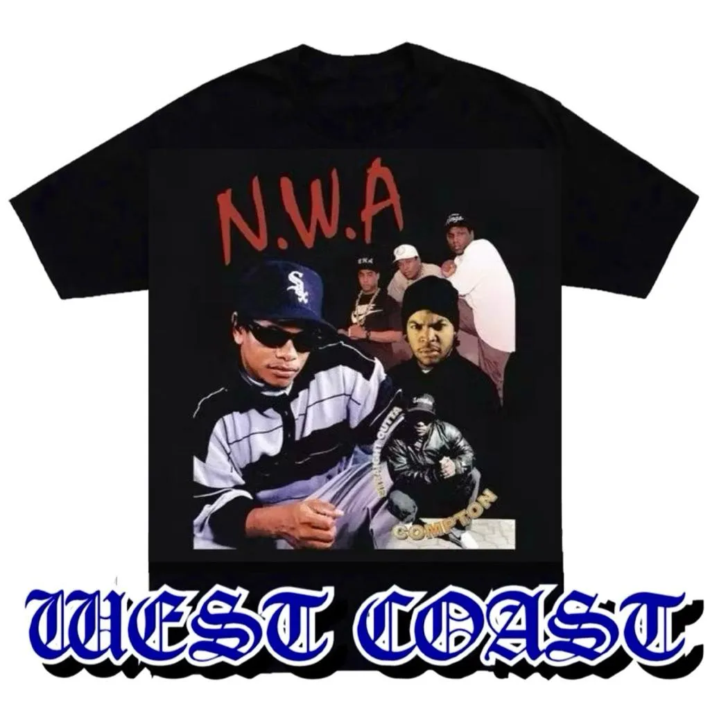 〔GroveStreet〕 N.W.A 西岸饒舌歌手 Compton Vintage Tee 復古印花 NWA 短T