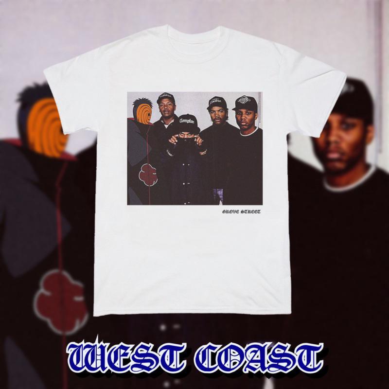 〔GroveStreet〕 Obito x N.W.A vintage Tee 饒舌歌手 火影忍者 帶土 短Tee 二創