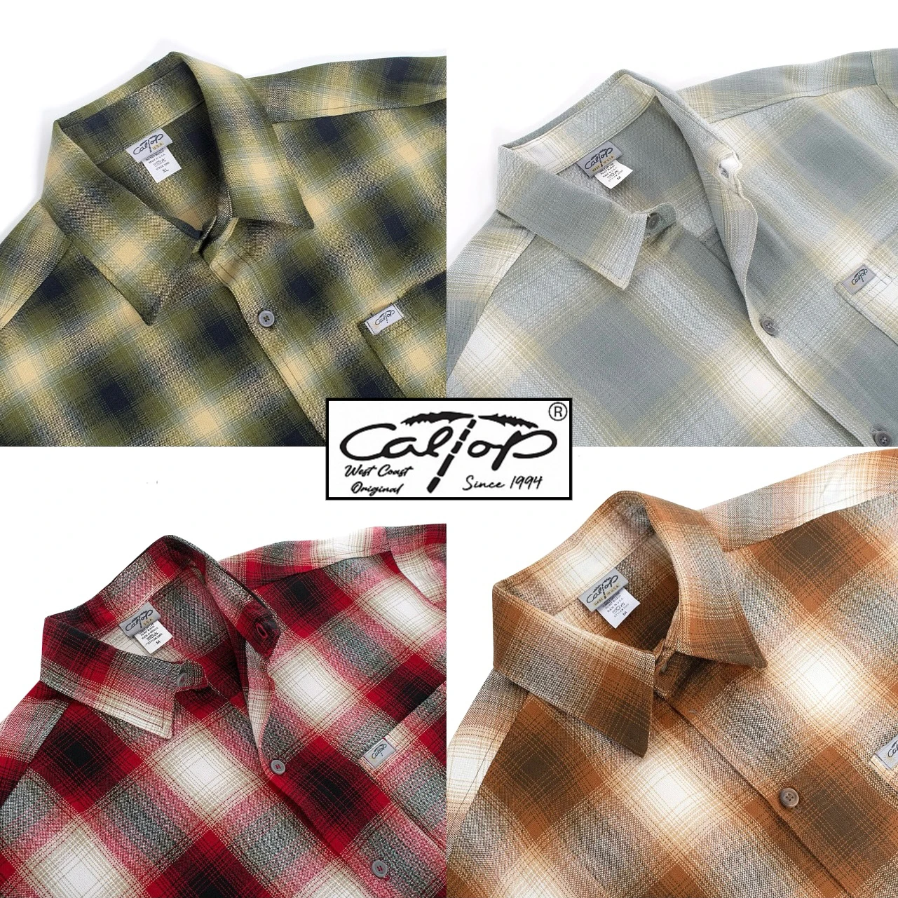 〔GroveStreet〕 現貨 CALTOP 2000L/S 長袖襯衫 Chicano 西岸風格 美式街頭 格紋襯衫