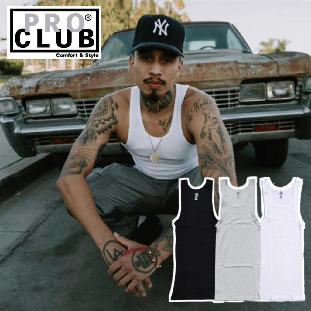 〔GroveStreet〕現貨PRO CLUB A-SHIRT 螺紋背心 Tank top 坦克背心 官方正品
