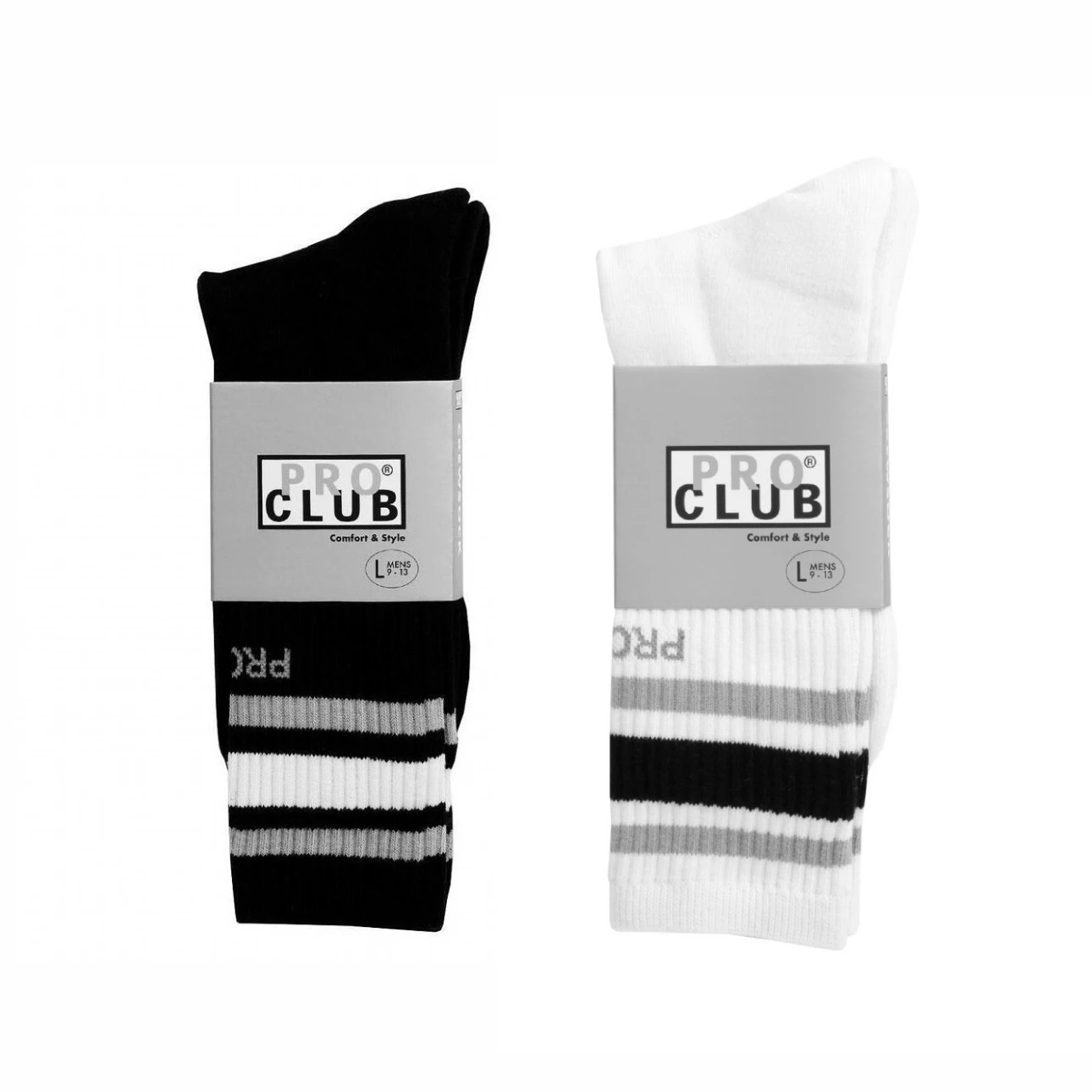 〔GroveStreet〕現貨 PRO CLUB 中長襪 Classic Stripe Crew Socks
