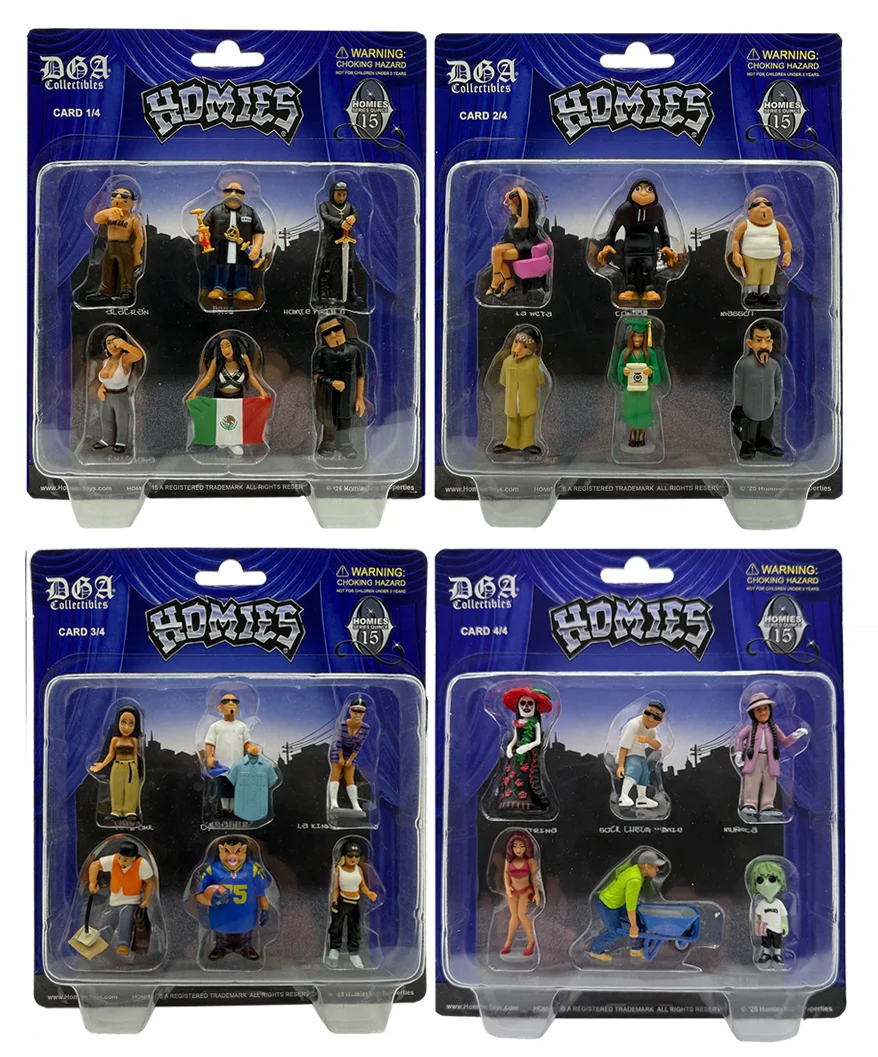 〔GroveStreet〕限量HOMIES Series 15 - Blister Card Set of 4 (24 Figures Total)