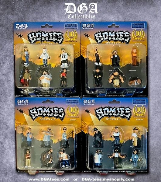 〔GroveStreet〕限量 HOMIES SERIES 13 - BLISTER CARDS SET OF 4 (24 Figures Total)